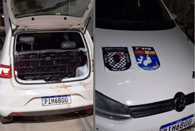 Parnaíba/PI: Carro com restrição criminal é apreendido e três pessoas são presas na praia da Pedra do Sal