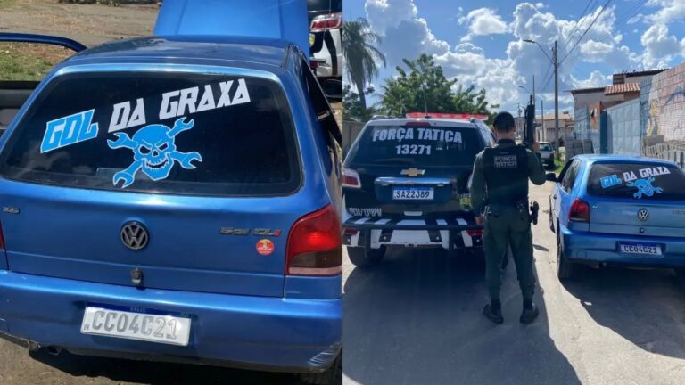 ALEGRETE/PI: POLÍCIA MILITAR RECUPERA CARRO ROUBADO UTILIZADO EM ASSALTOS