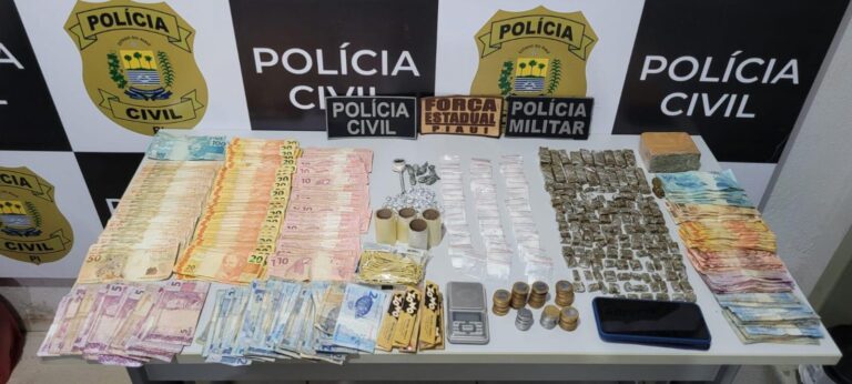 CORRENTE/PI: POLÍCIA CIVIL REALIZA OPERAÇÃO CONTRA O TRÁFICO DE DROGAS