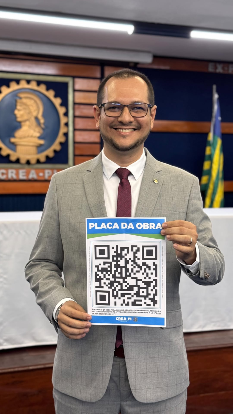 TERESINA/PI: CREA-PI LANÇA “PLACA FÁCIL” PARA IDENTIFICAÇÃO DE OBRAS