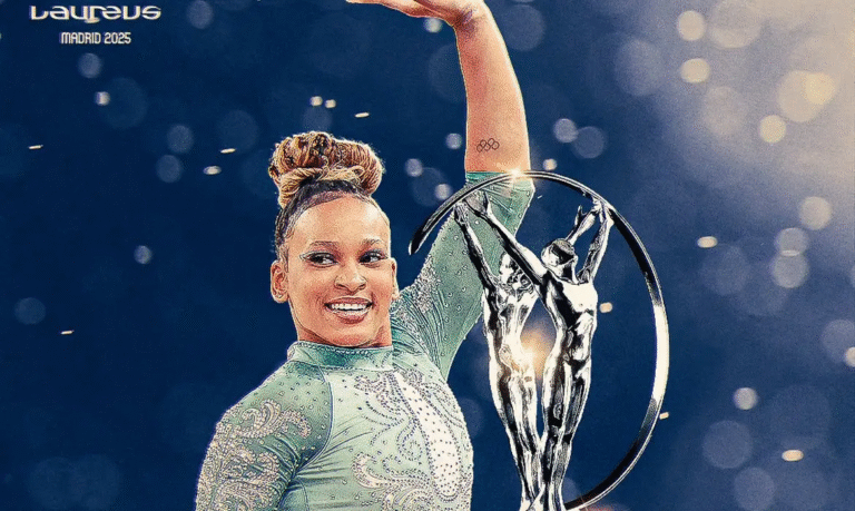 GINASTA REBECA ANDRADE CONQUISTA PRÊMIO LAUREUS, O OSCAR DO ESPORTE