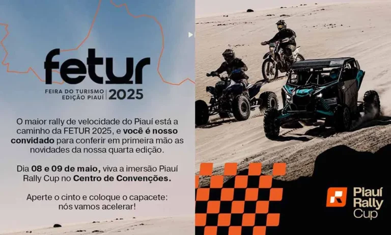 PIAUÍ RALLY CUP SE DESTACA COMO ATRAÇÃO NA FETUR 2025, A FEIRA DO TURISMO DO PIAUÍ