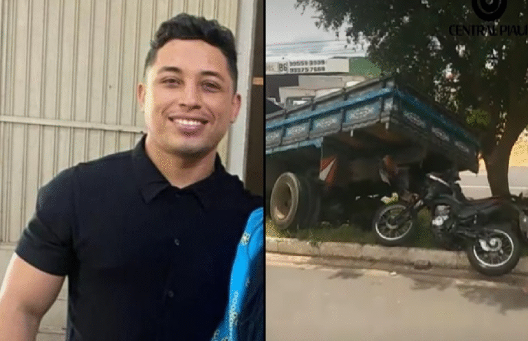 TERESINA/PI: MOTOCICLISTA MORRE AO COLIDIR COM CAMINHÃO ESTACIONADO NA BR-316