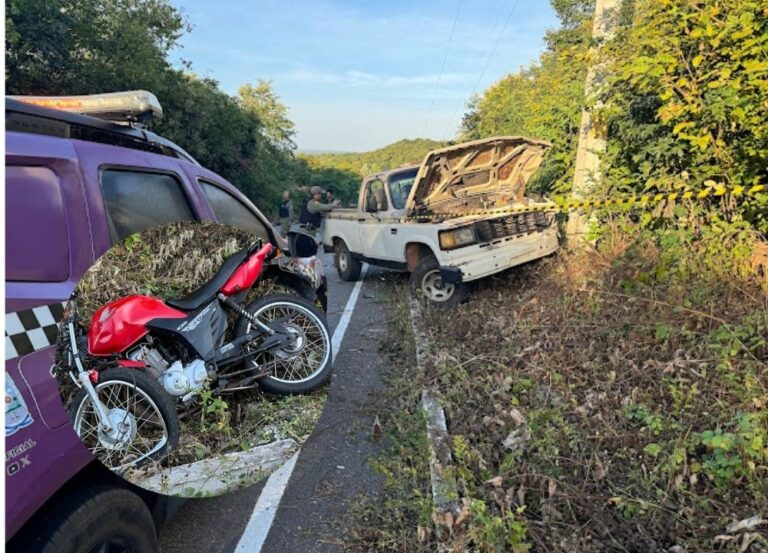 COCAL DOS ALVES/PI: MOTOCICLISTA MORRE EM ACIDENTE FRONTAL NA PI-379