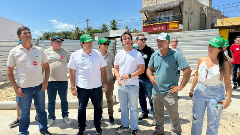 CAJUEIRO DA PRAIA/PI: FELIPE RIBEIRO E FLÁVIO NOGUEIRA JÚNIOR VISTORIAM OBRAS QUE IMPULSIONAM O DESENVOLVIMENTO DO MUNICÍPIO